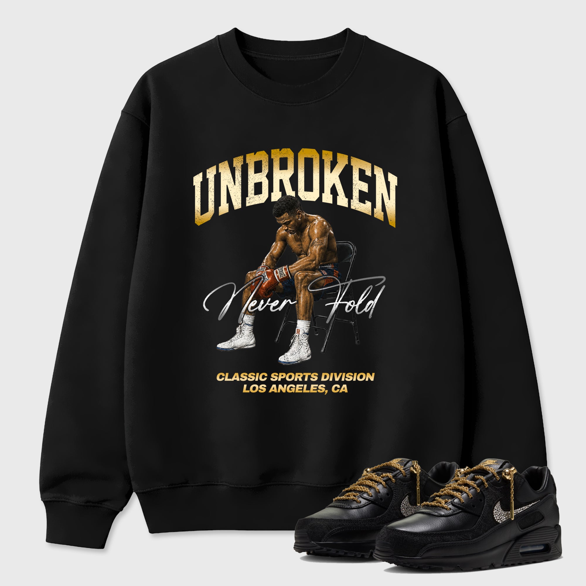 Unbroken Graphic T-Shirt featuring original streetwear artwork designed to match the Air Max 90 Trophies. Black 1 Graphic Tee.
