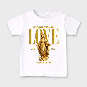 Sneaker match tees – Sneaker Tees To Match Air Jordan 1 Mother's Day Shoes – Unconditional Love Kids T-Shirt White 2