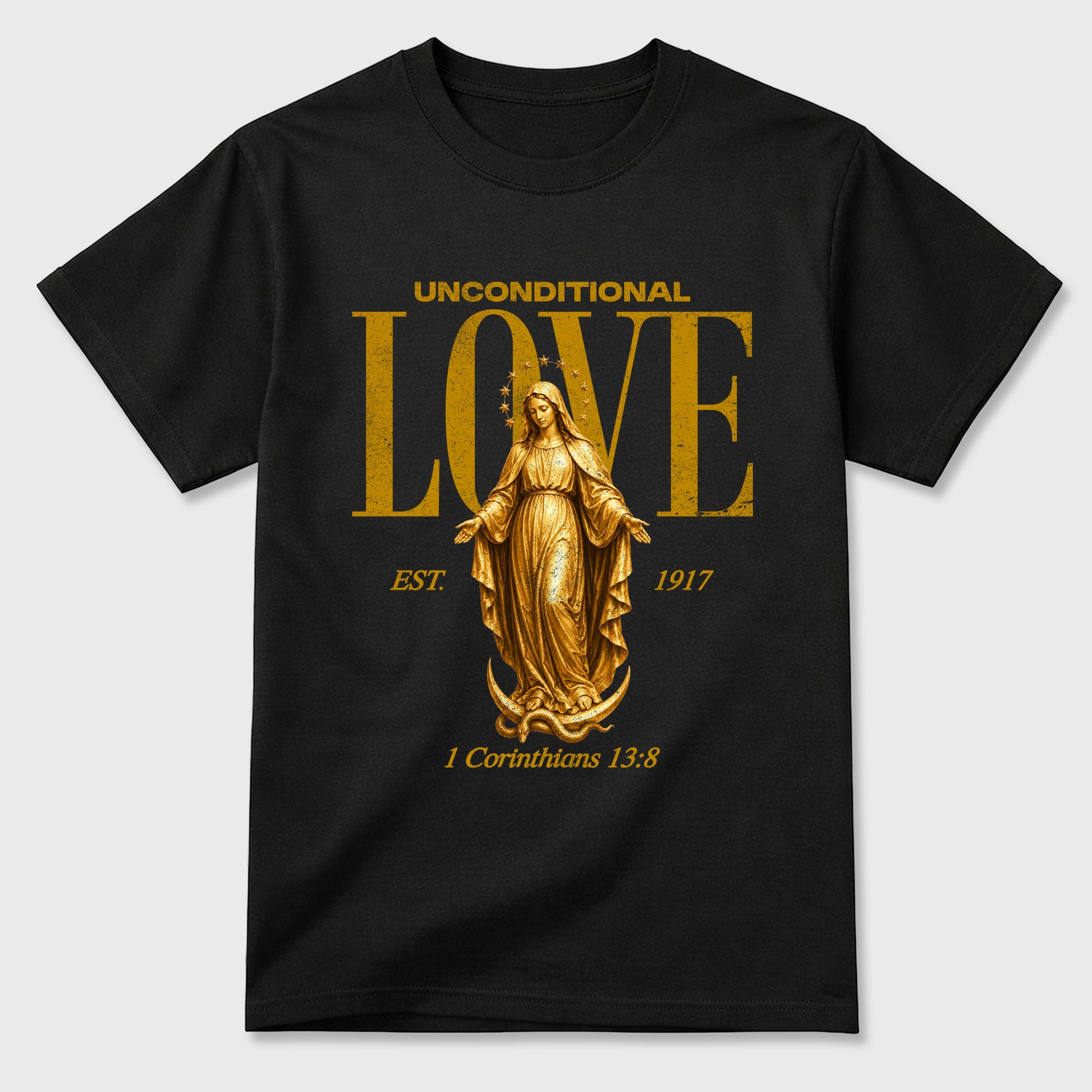 Sneaker match tees – Sneaker Tees To Match Air Jordan 1 Mother's Day Shoes – Unconditional Love Tee Black 2