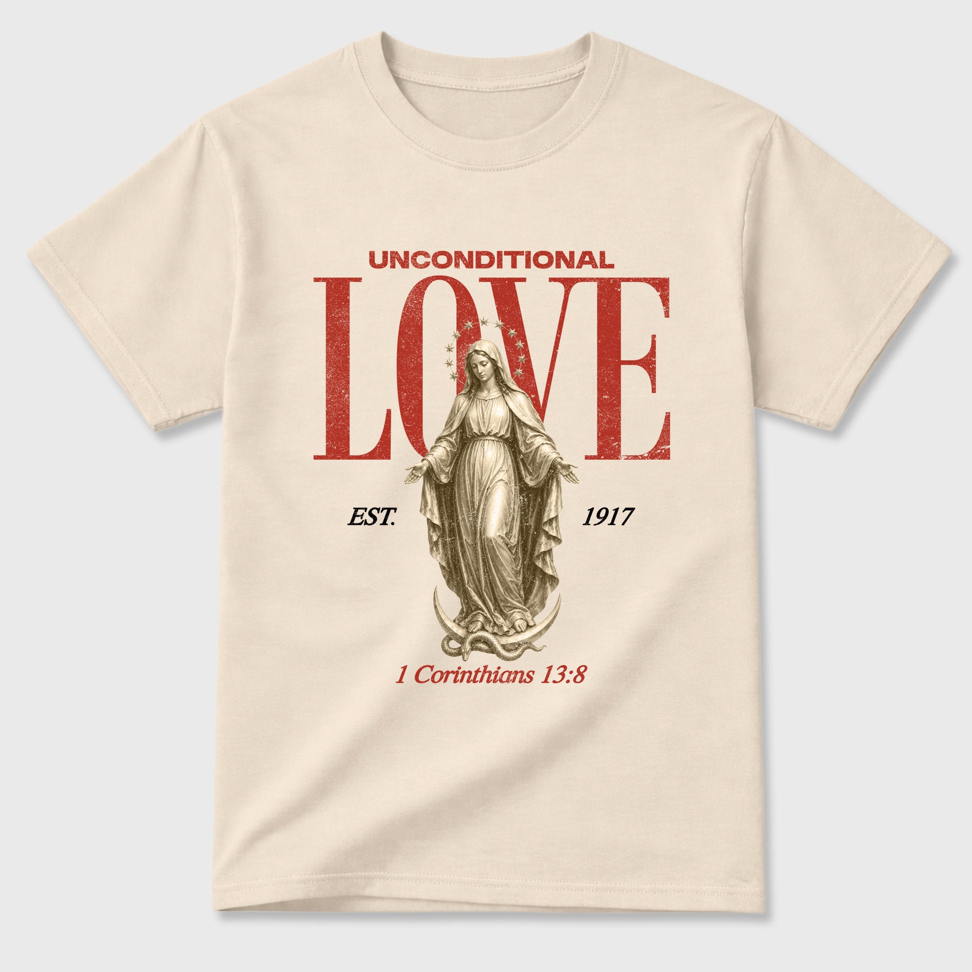 Sneaker match tees – Sneaker Tees To Match Air Jordan 4 Brick After Brick Shoes – Unconditional Love Tee Natural 2