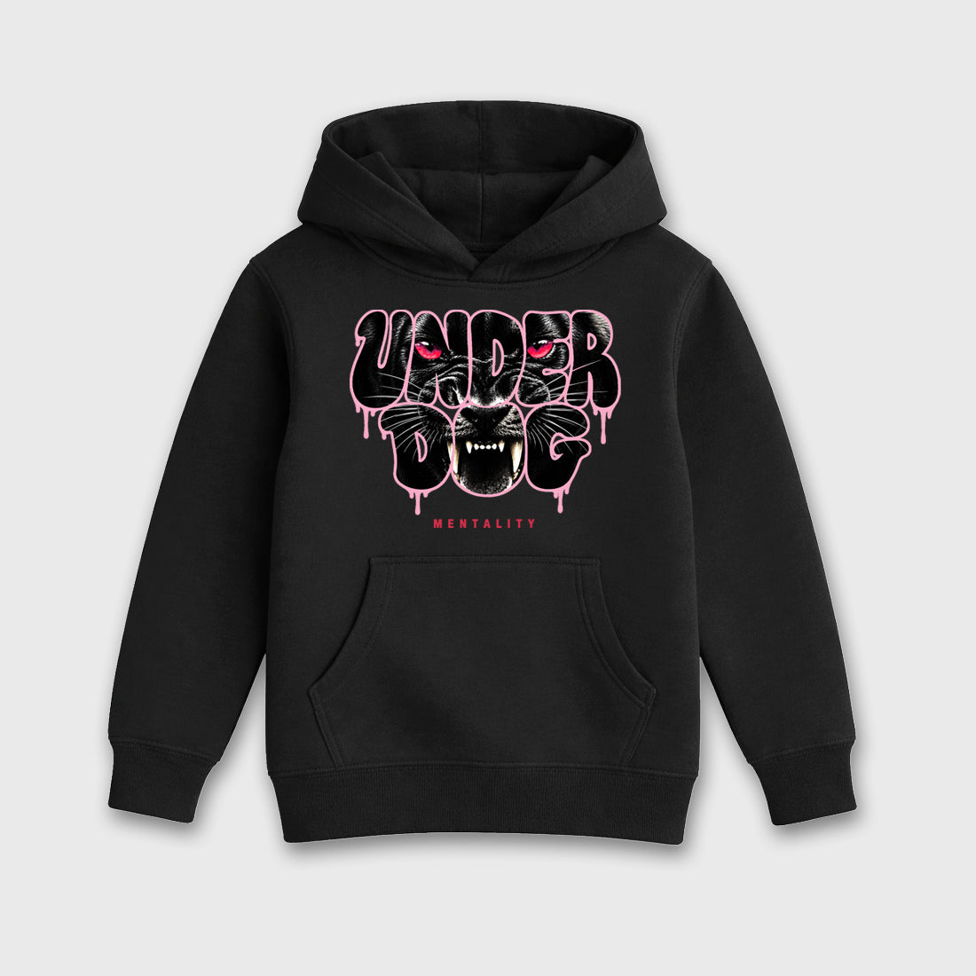Under Dog affordable baby and kids t-shirt designed to match the Air Jordan 1 Travis Scott Tropical Pink, featuring coordinated Black 2 options for the perfect little sneakerhead streetwear look.