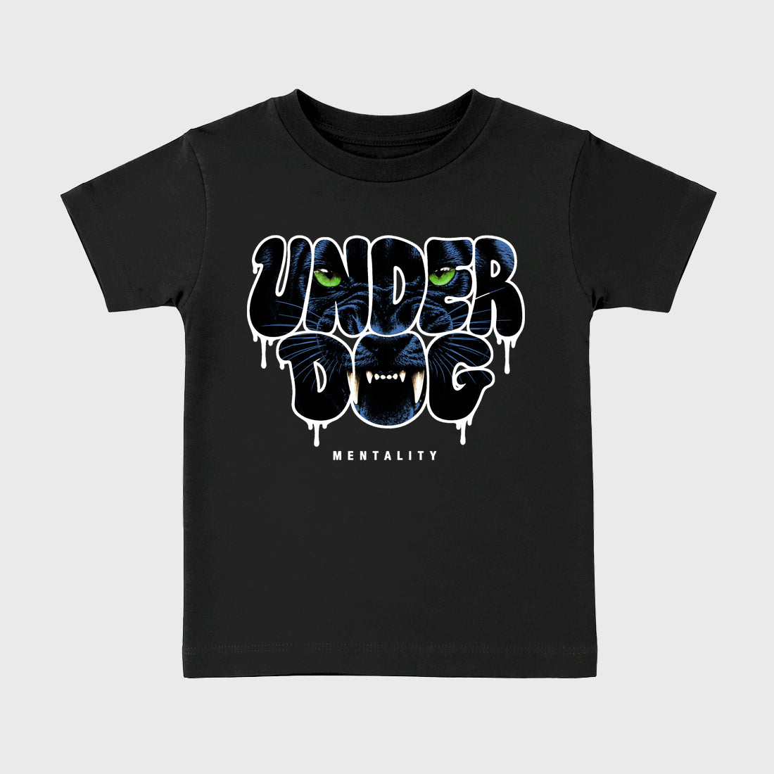 Under Dog Baby & Kids Graphic T-Shirt featuring original artwork designed to match the Air Jordan 13 Flint. Black 2 Kids Graphic Tee.