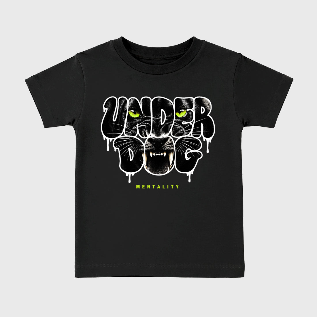 Sneaker match tees – Sneaker Tees To Match Air Foamposite Pro Black Shoes – Under Dog Mentality Kids T-Shirt Black 2