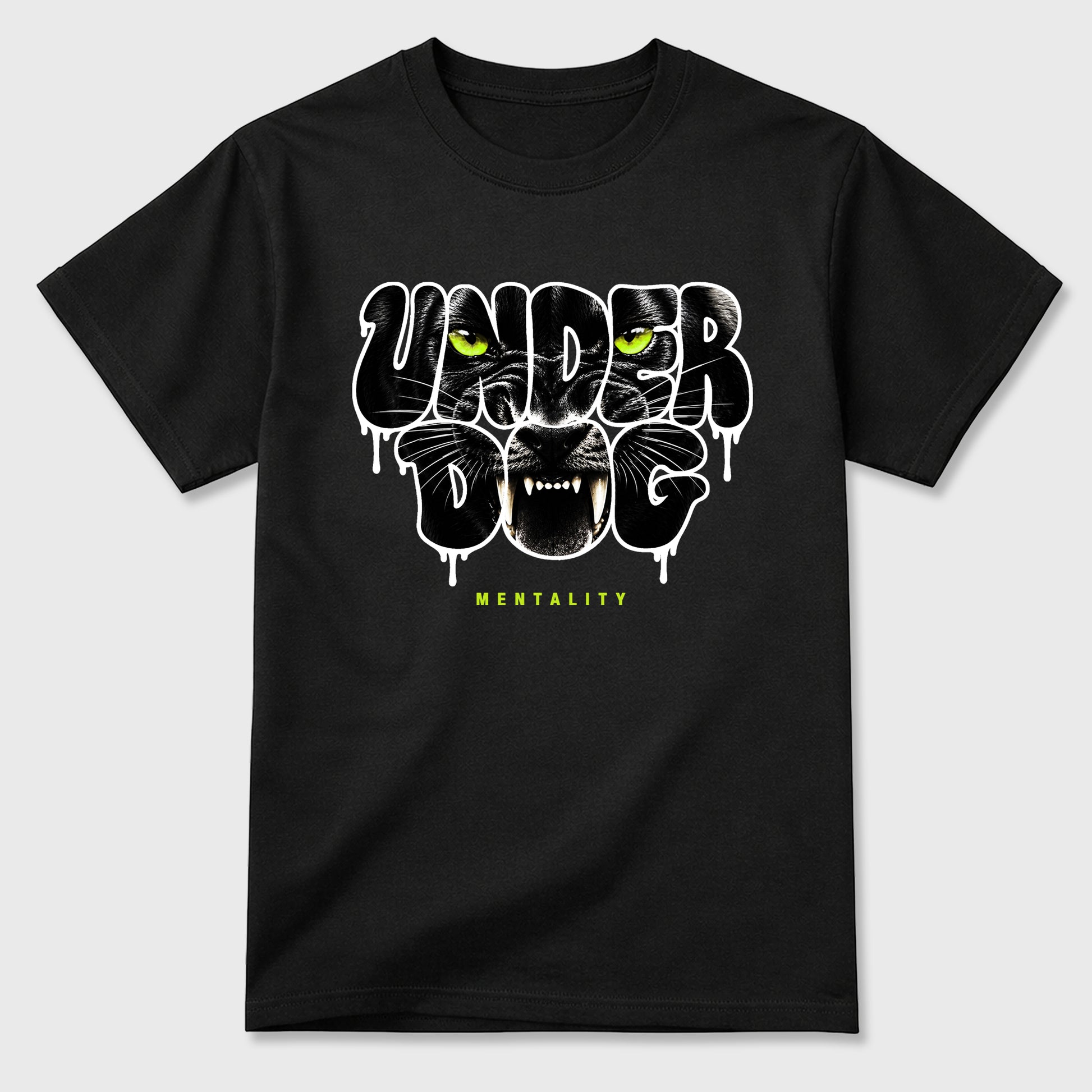 Sneaker match tees – Sneaker Tees To Match Air Foamposite Pro Black Shoes – Under Dog Mentality Tee Black 2