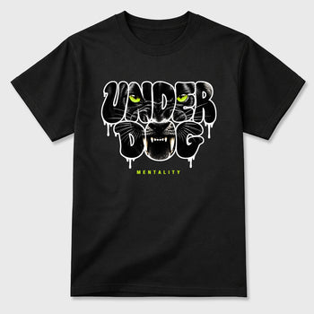 Sneaker match tees – Sneaker Tees To Match Air Foamposite Pro Black Shoes – Under Dog Mentality Tee Black 2