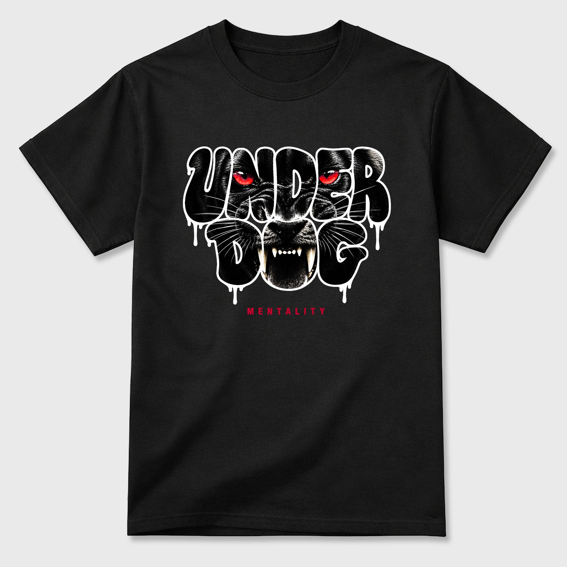 Sneaker match tees – Sneaker Tees To Match Air Jordan 1 Banned Shoes – Under Dog Mentality Tee Black 2