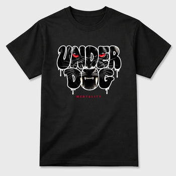 Sneaker match tees – Sneaker Tees To Match Air Jordan 1 Banned Shoes – Under Dog Mentality Tee Black 2