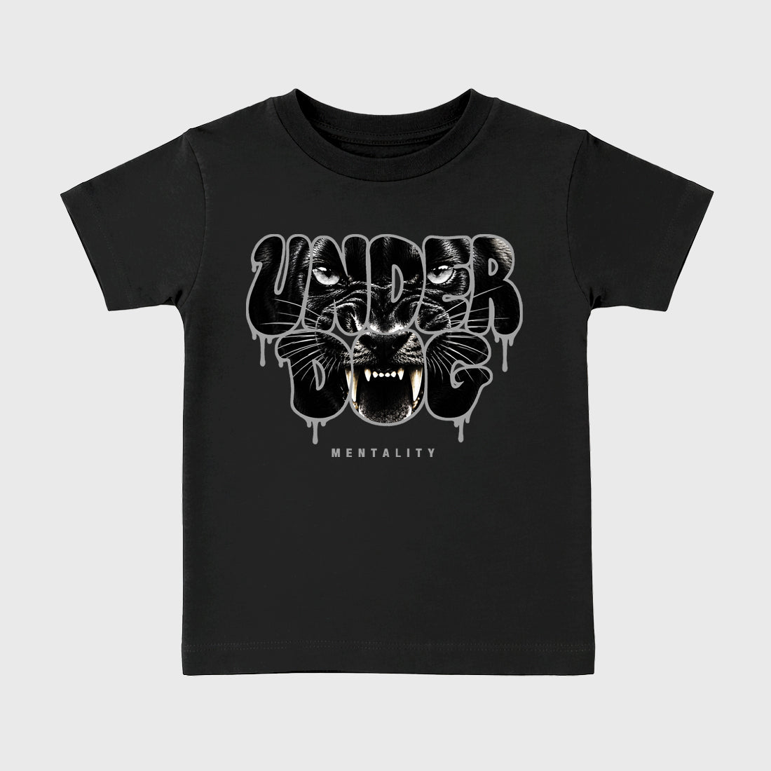 Sneaker match tees – Sneaker Tees To Match Air Jordan 6 Cap and Gown Shoes – Under Dog Mentality Kids T-Shirt Black 2