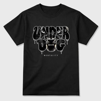 Sneaker match tees – Sneaker Tees To Match Air Jordan 6 Cap and Gown Shoes – Under Dog Mentality Tee Black 2