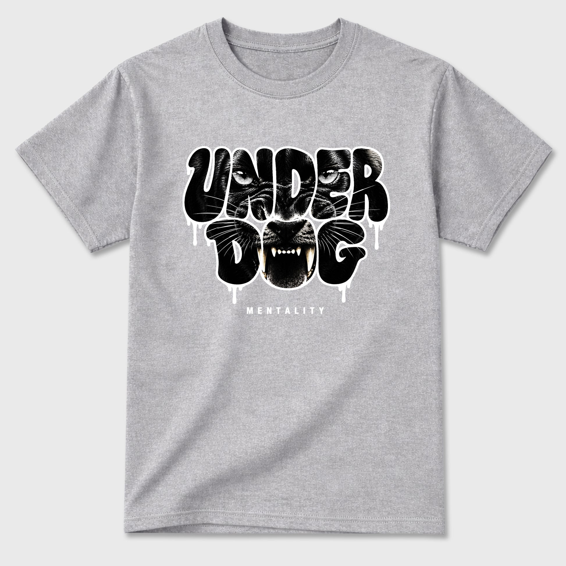 Sneaker match tees – Sneaker Tees To Match Air Jordan 6 Cap and Gown Shoes – Under Dog Mentality Tee Heather Grey 2