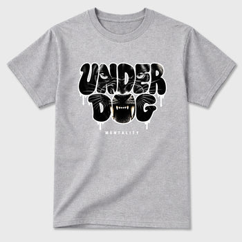 Sneaker match tees – Sneaker Tees To Match Air Jordan 6 Cap and Gown Shoes – Under Dog Mentality Tee Heather Grey 2