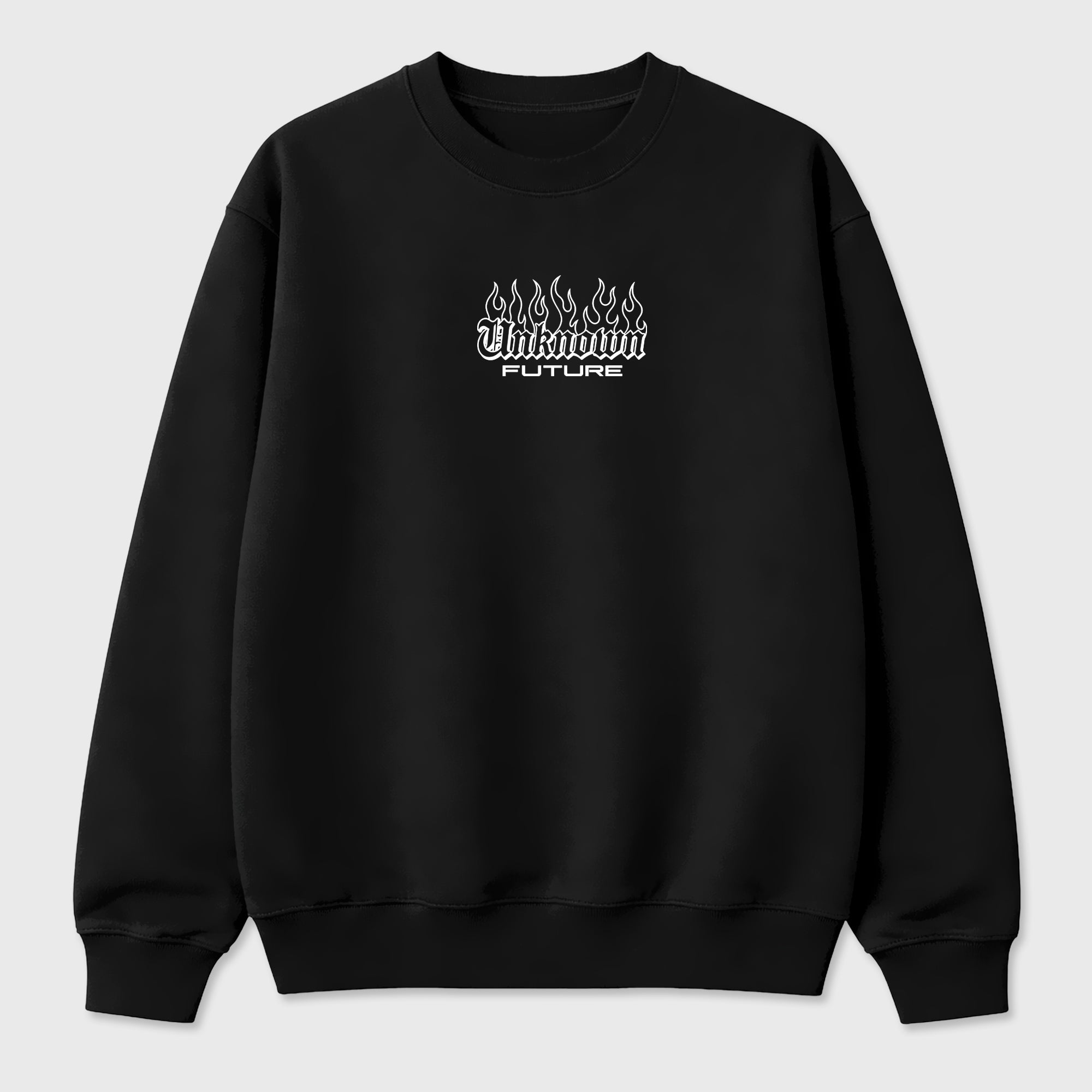 Unknown Future Graphic T-Shirt featuring original streetwear artwork designed to match the . Black Graphic Tee.