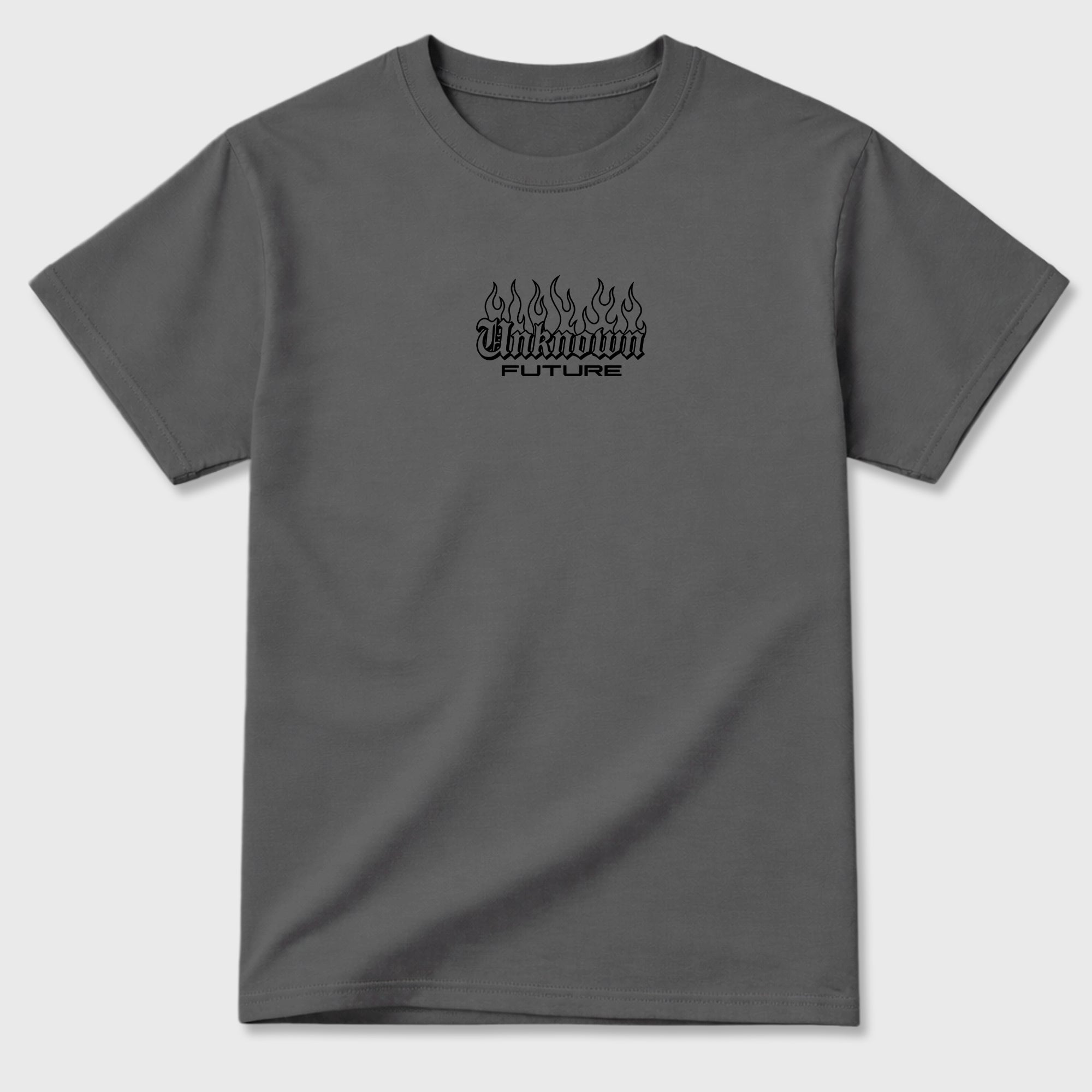 Unknown Future Graphic T-Shirt featuring original streetwear artwork designed to match the . Cool Grey Graphic T-Shirt.