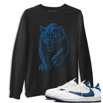 Sneaker match tees – Sneaker Tees To Match Air Jordan 1 x Travis Scott x Fragment Shoes – Unleashed Black Cat Tee Black 1