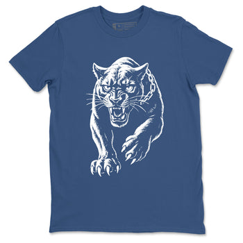 Sneaker match tees – Sneaker Tees To Match Air Jordan 1 x Travis Scott x Fragment Shoes – Unleashed Black Cat Tee Denim Blue 2