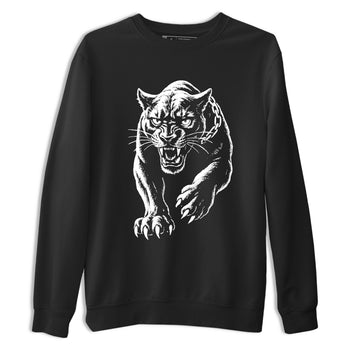 4s Black Cat Sneaker match tees – Sneaker Tees To Match Air Jordan 4 Black Cat Shoes – Unleashed Black Cat Tee Black 2