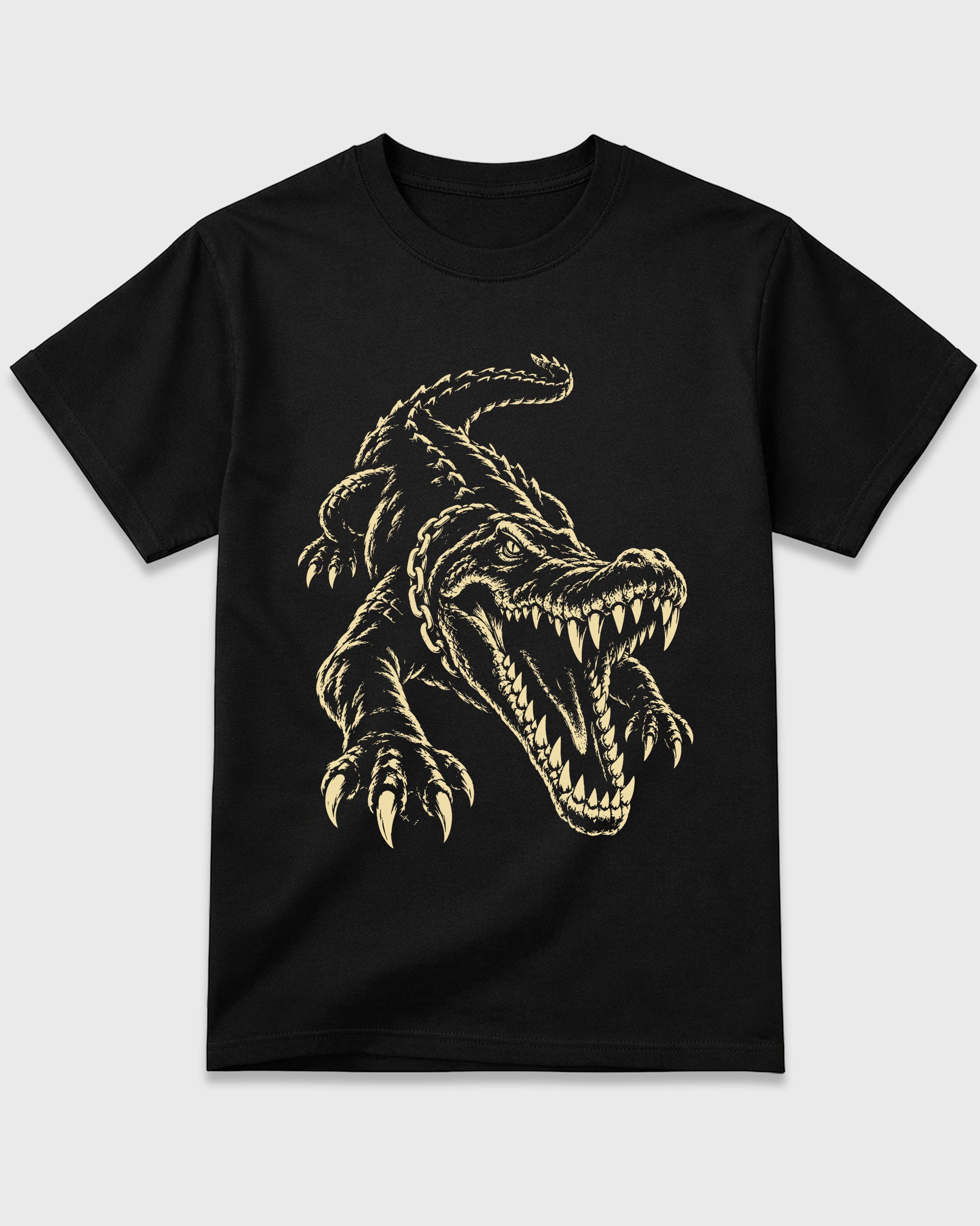 Unleashed Predator Graphic T-Shirt featuring original streetwear artwork designed to match the Air Jordan 4 X J Balvin 'Amazonas'. Black 2 Graphic T-Shirt.