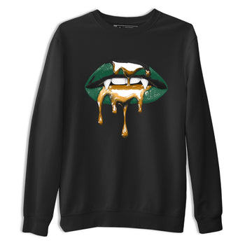 Sneaker Threads – Sneaker Tees To Match Air Jordan 1 Pro Green – Vampire Lips Graphic Tee Black 2. Perfect for Jordan releases 2025 colorways.