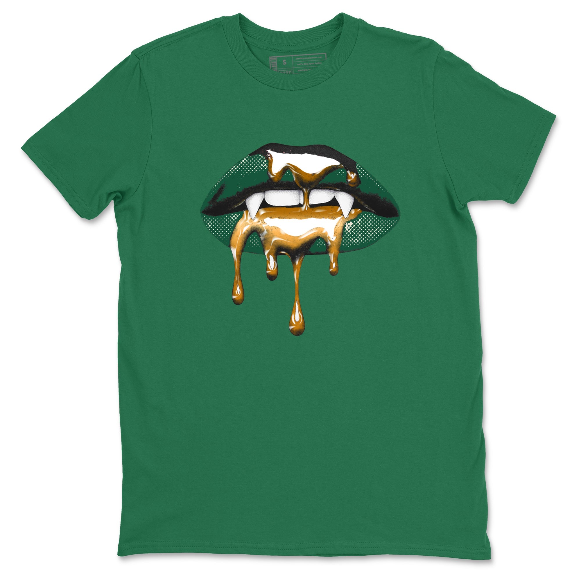 Sneaker Threads – Sneaker Tees To Match Air Jordan 1 Pro Green – Vampire Lips Graphic Tee Kelly Green 2. Perfect for Jordan releases 2025 colorways.