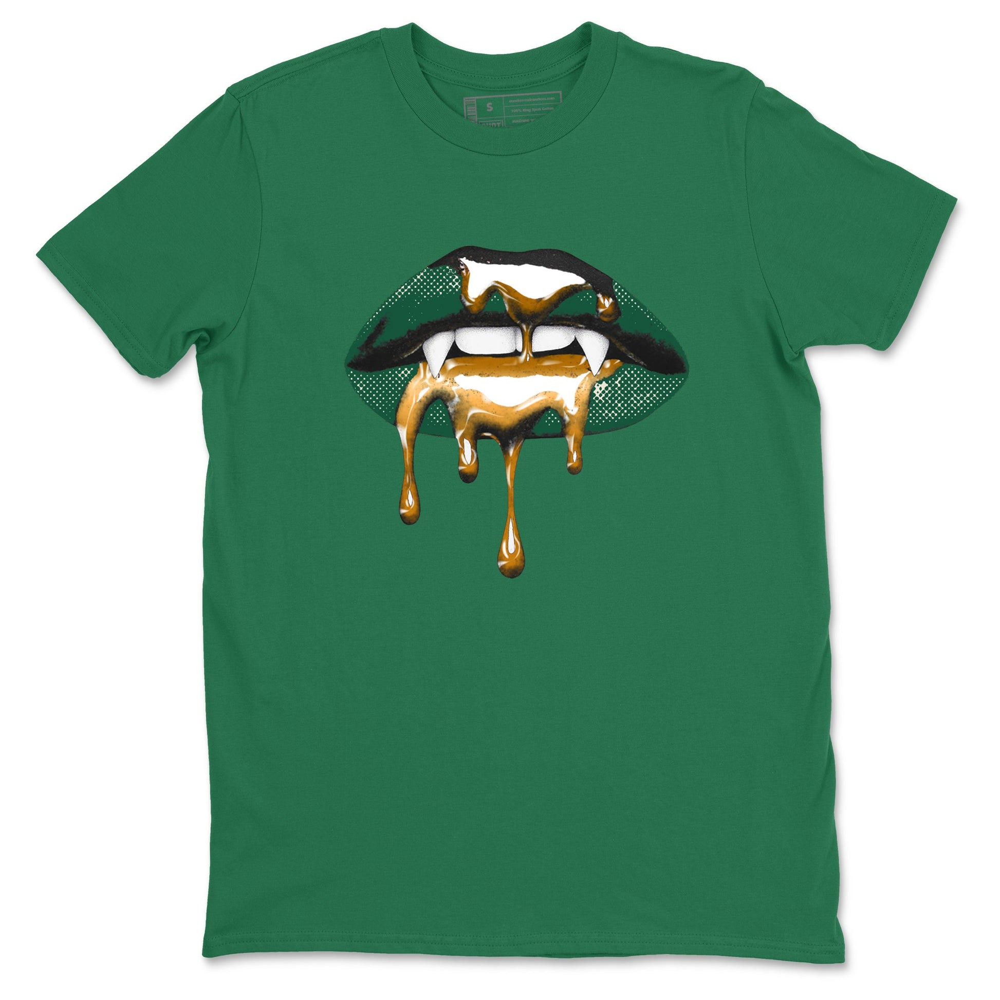 Sneaker Threads – Sneaker Tees To Match Air Jordan 1 Pro Green – Vampire Lips Graphic Tee Kelly Green 2. Perfect for Jordan releases 2025 colorways.