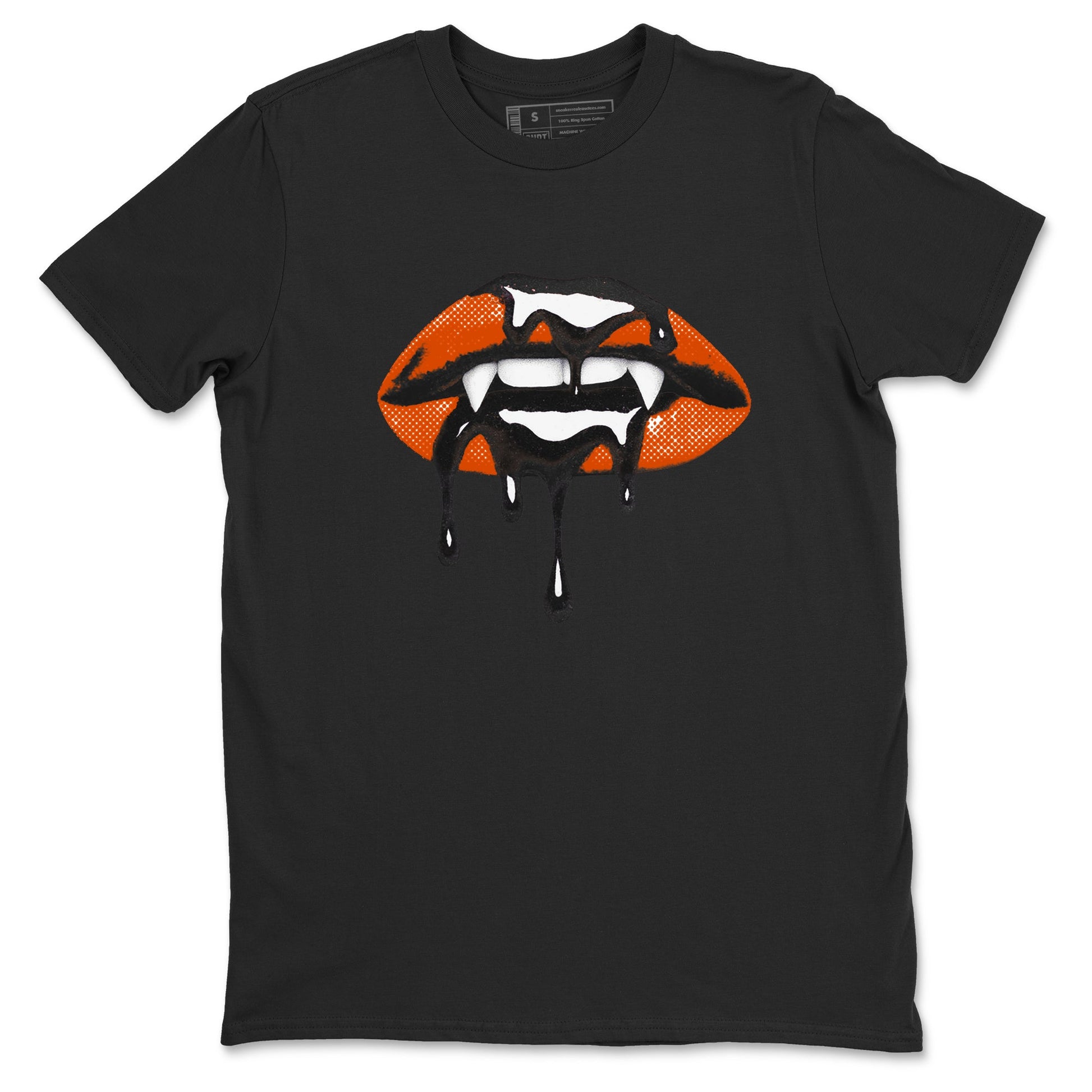 Sneaker match tees – Sneaker Threads To Match Air Jordan 1 Shattered Backboard Shoes – Vampire Lips Tee Black 2