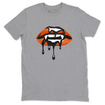 Sneaker match tees – Sneaker Threads To Match Air Jordan 1 Shattered Backboard Shoes – Vampire Lips Tee Heather Grey 2