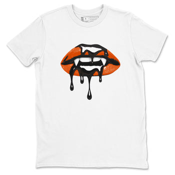 Sneaker match tees – Sneaker Threads To Match Air Jordan 1 Shattered Backboard Shoes – Vampire Lips Tee White 2