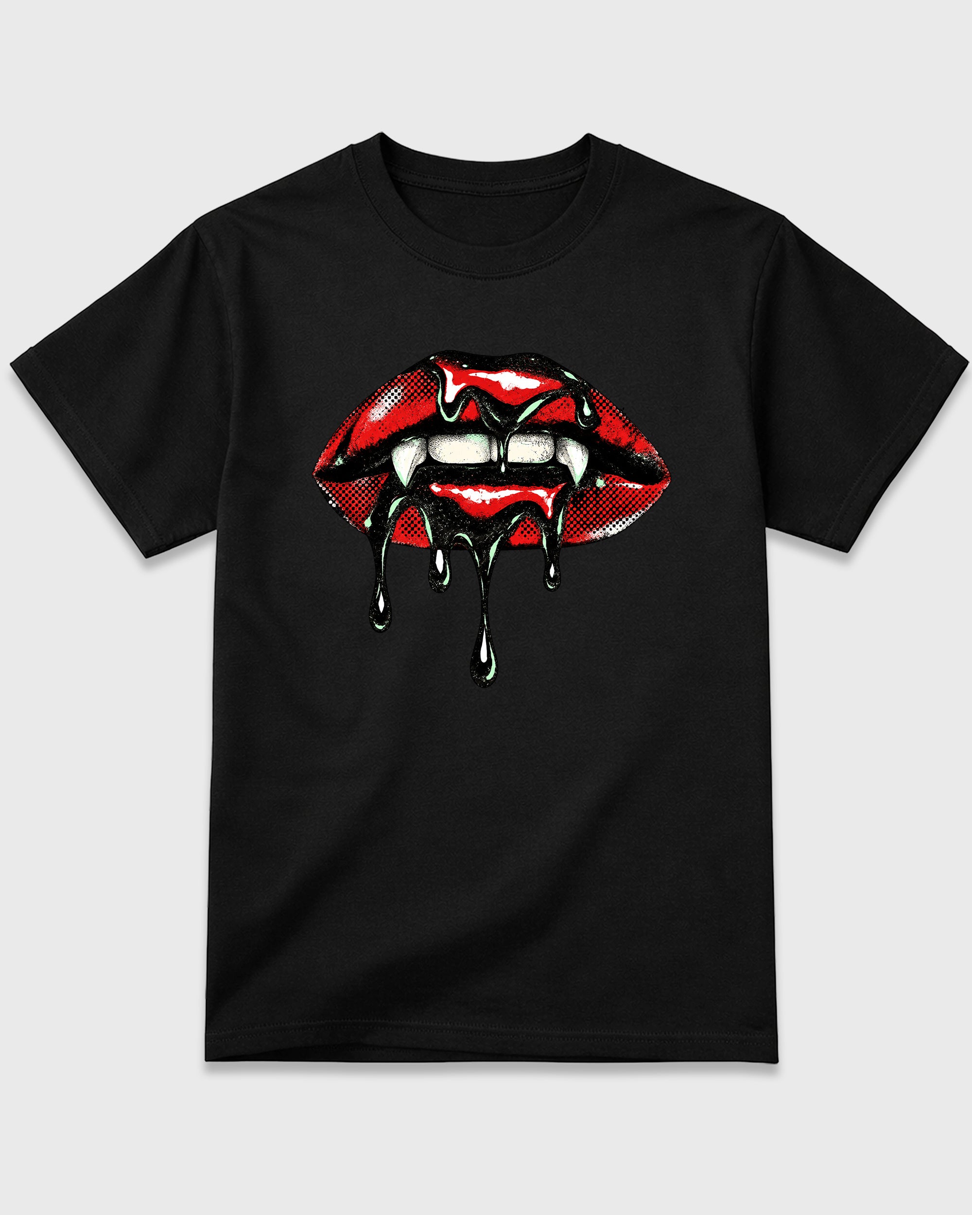 Vampire Lips Graphic T-Shirt featuring original streetwear artwork designed to match the Air Jordan 5 Halloween. Black 2 Graphic T-Shirt.