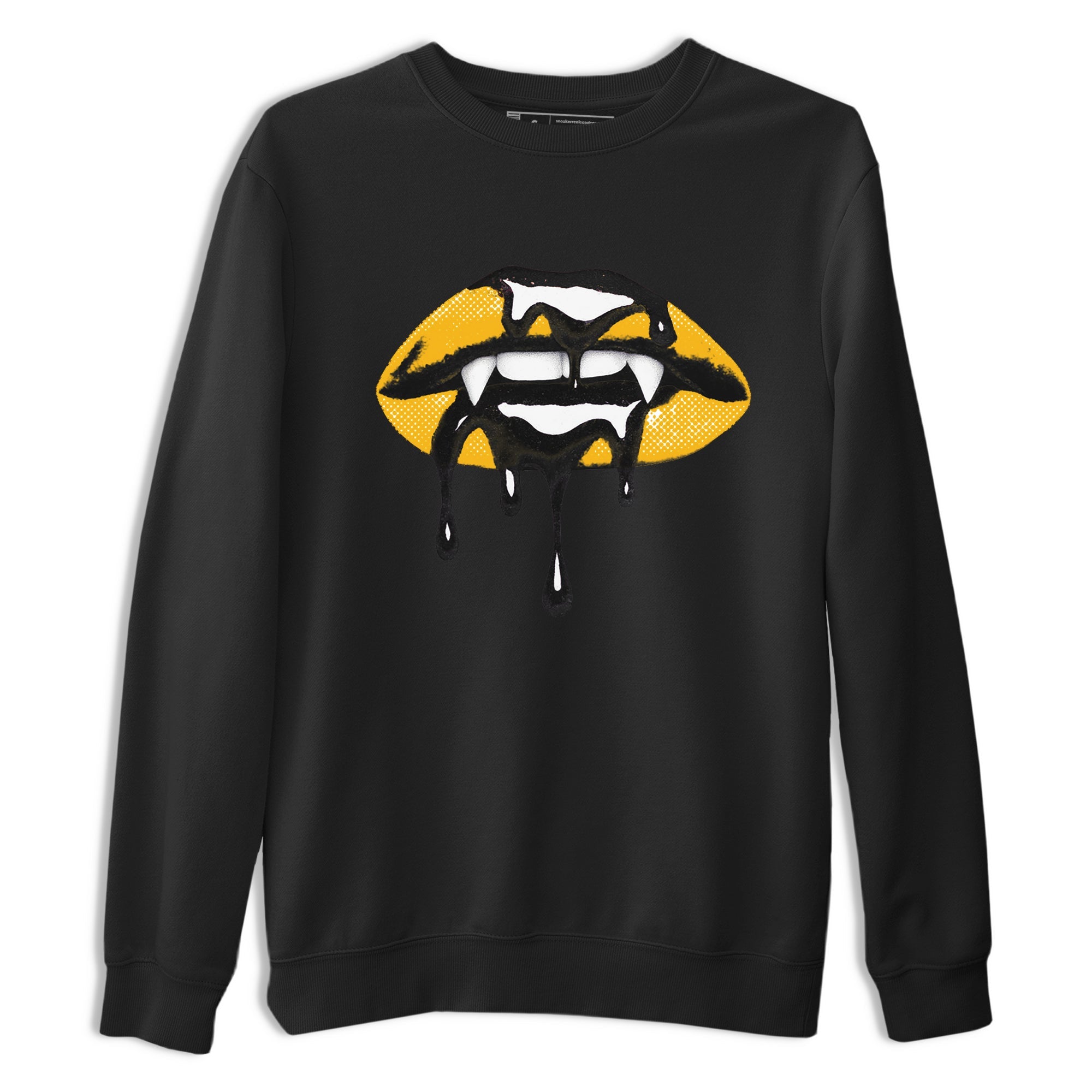 Sneaker match tees – Sneaker Threads To Match Air Jordan 5 Tokyo, Air Jordan 5 Varsity Maize and Wolf Grey Shoes – Vampire Lips Tee Black 2