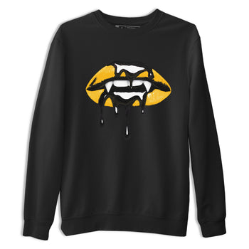Sneaker match tees – Sneaker Threads To Match Air Jordan 5 Tokyo, Air Jordan 5 Varsity Maize and Wolf Grey Shoes – Vampire Lips Tee Black 2