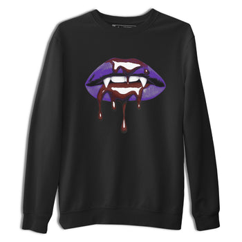 Sneaker match tees – Sneaker Threads To Match Dunk Low Persian Violet Shoes – Vampire Lips Tee Black 2