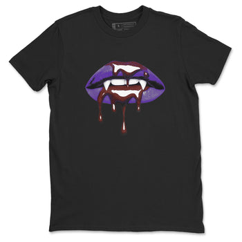 Sneaker match tees – Sneaker Threads To Match Dunk Low Persian Violet Shoes – Vampire Lips Tee Black 2
