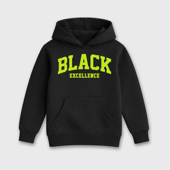 Sneaker match tees – Sneaker Tees To Match Air Foamposite Pro Black Shoes – Varsity Black Excellence Kids T-Shirt Black 2