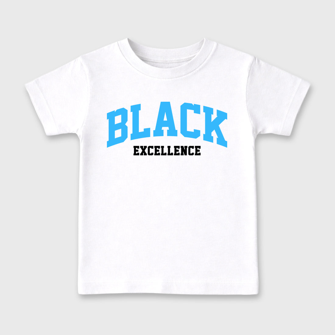 Best Sneakerfit Graphic Tee. Graphic Outfits. Sneaker Tees To Match Air Foamposite Pro University Blue Sneakers – Varsity Black Excellence Kids T-Shirt White 2
