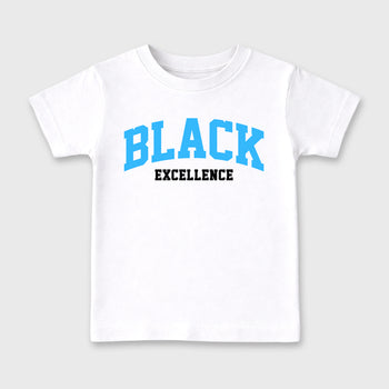 Best Sneakerfit Graphic Tee. Graphic Outfits. Sneaker Tees To Match Air Foamposite Pro University Blue Sneakers – Varsity Black Excellence Kids T-Shirt White 2