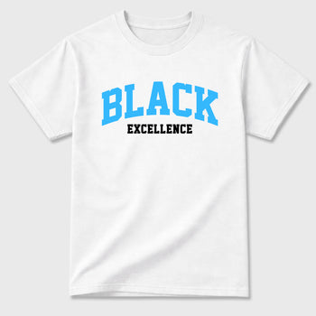 Best Sneakerfit Graphic Tee. Graphic Outfits. Sneaker Tees To Match Air Foamposite Pro University Blue Sneakers – Varsity Black Excellence Tee White 2