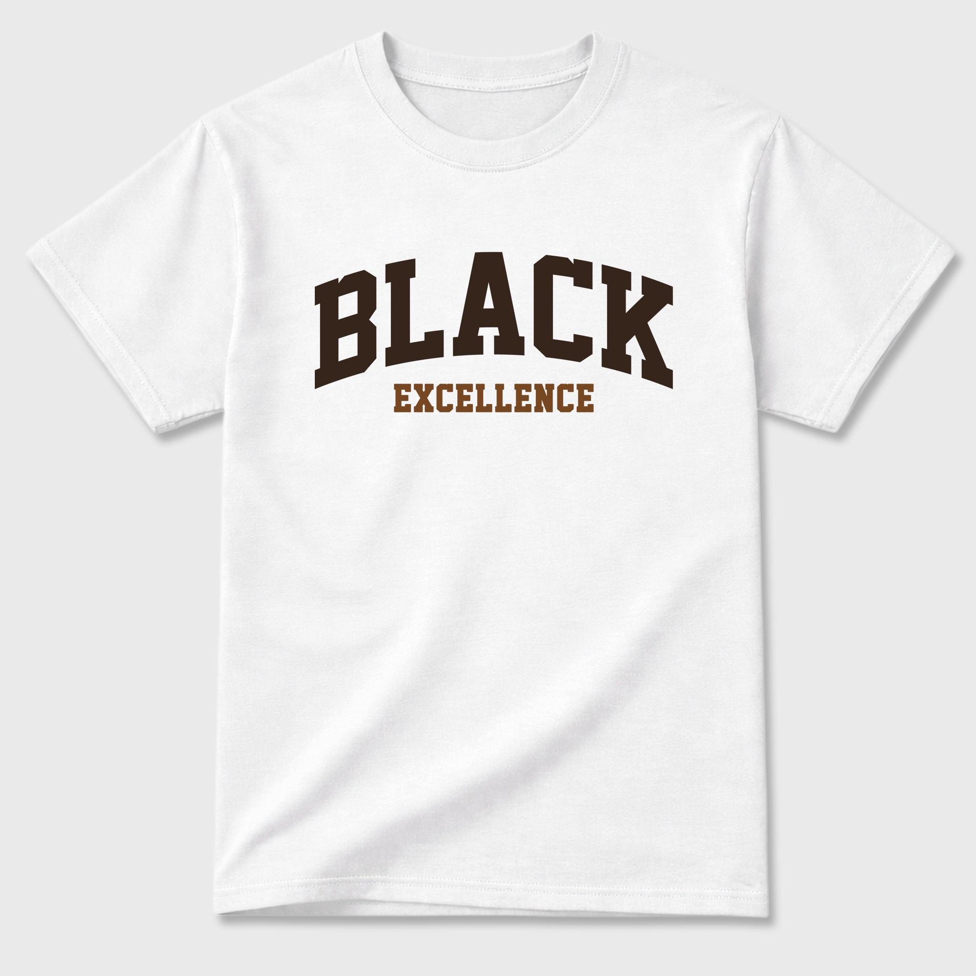 Varsity Black Excellence Graphic T-Shirt featuring original streetwear artwork designed to match the Air Jordan 1 Love Letter. White 2 Graphic T-Shirt.