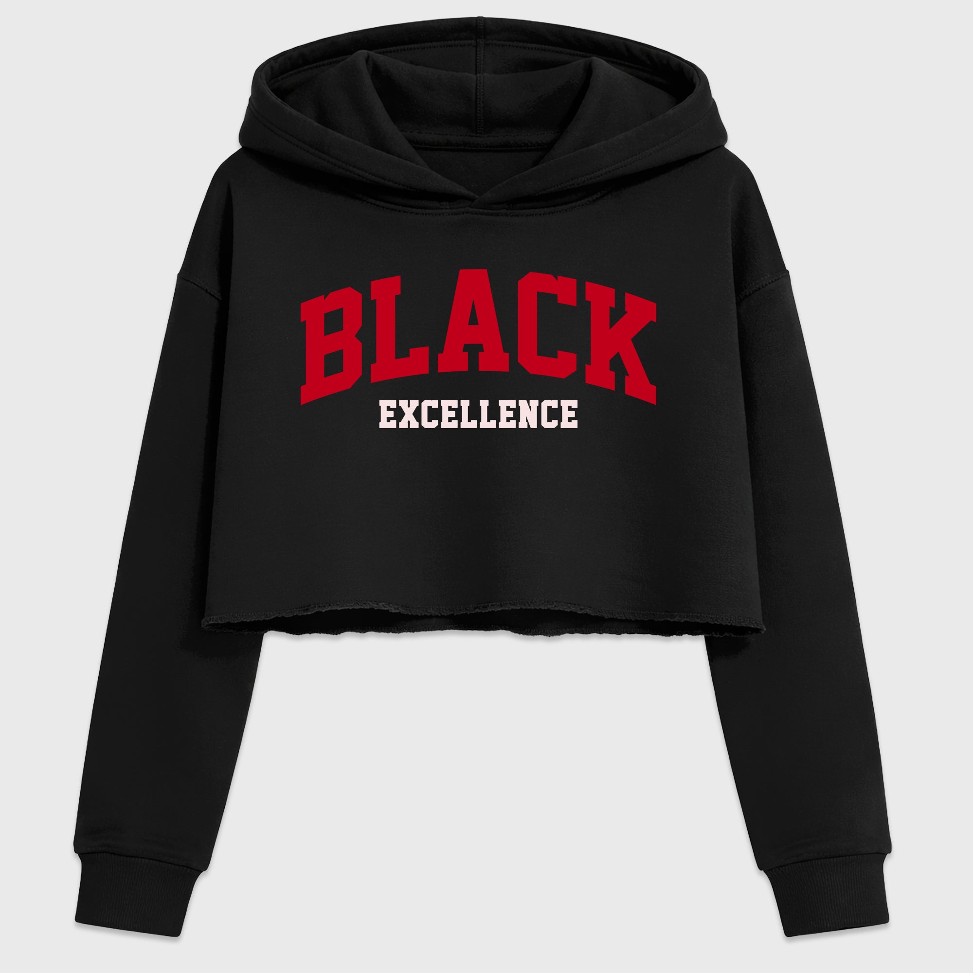 Varsity Black Excellence Women’s Graphic Crop Tee featuring original streetwear artwork designed to match the Air Jordan 1 Nails and Grails. Black 2 Crop Tee.