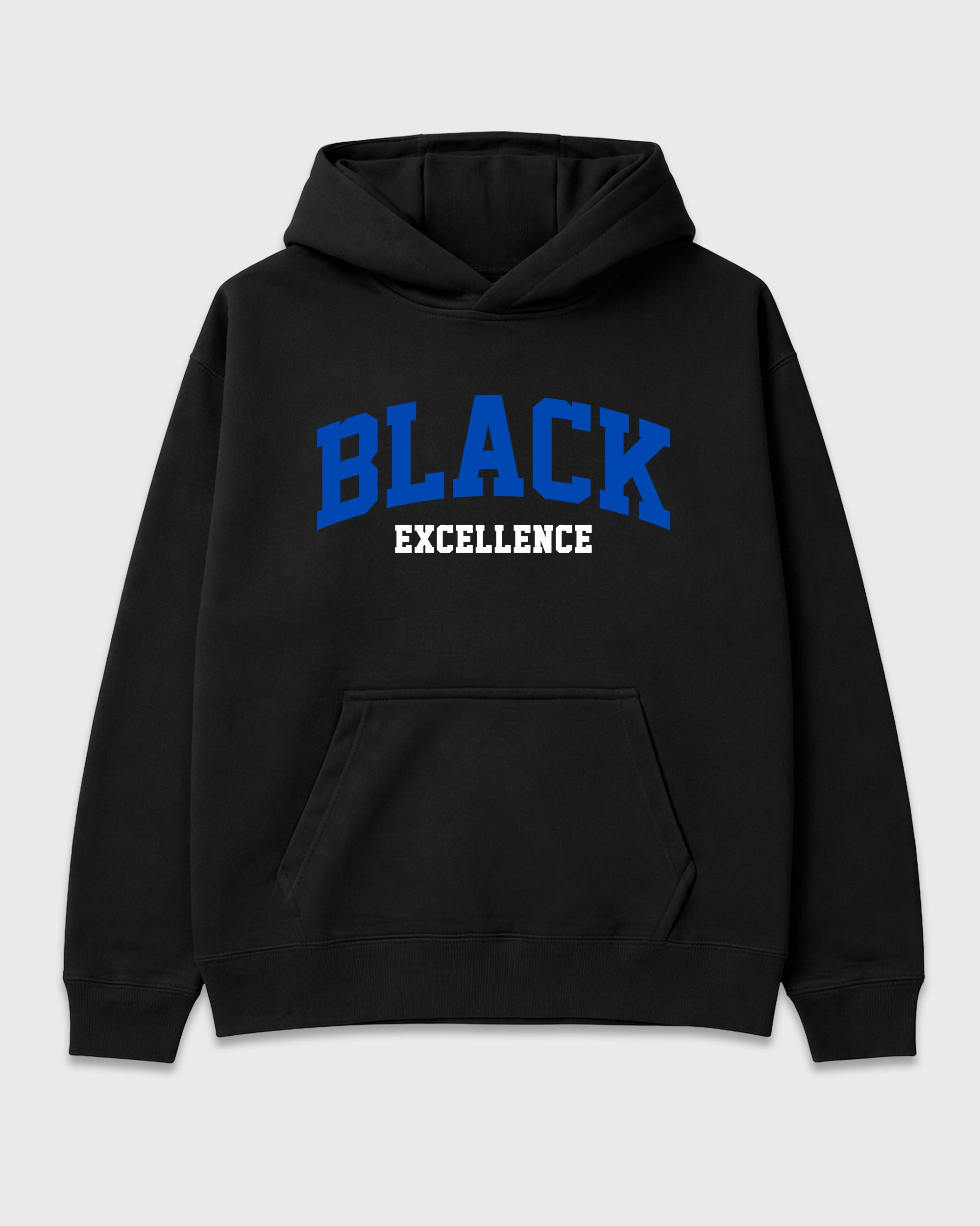 Varsity Black Excellence Graphic T-Shirt featuring original streetwear artwork designed to match the Air Jordan 1 Royal. Black 2 Graphic Tee.