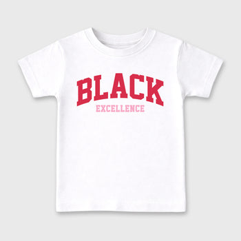 Perfect Sneakerhead Fashion Outfits – Sneaker Tees To Match Air Jordan 1 Low OG x Travis Scott Tropical Pink Shoes – Varsity Black Excellence Kids Graphic T-Shirt White 2