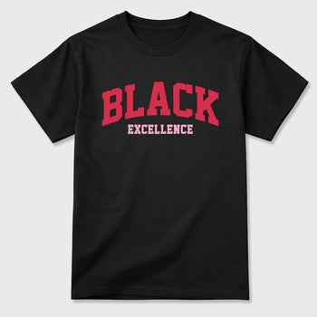 Perfect Sneakerhead Fashion Outfits – Sneaker Tees To Match Air Jordan 1 Low OG x Travis Scott Tropical Pink Shoes – Varsity Black Excellence Graphic Tee Black 2