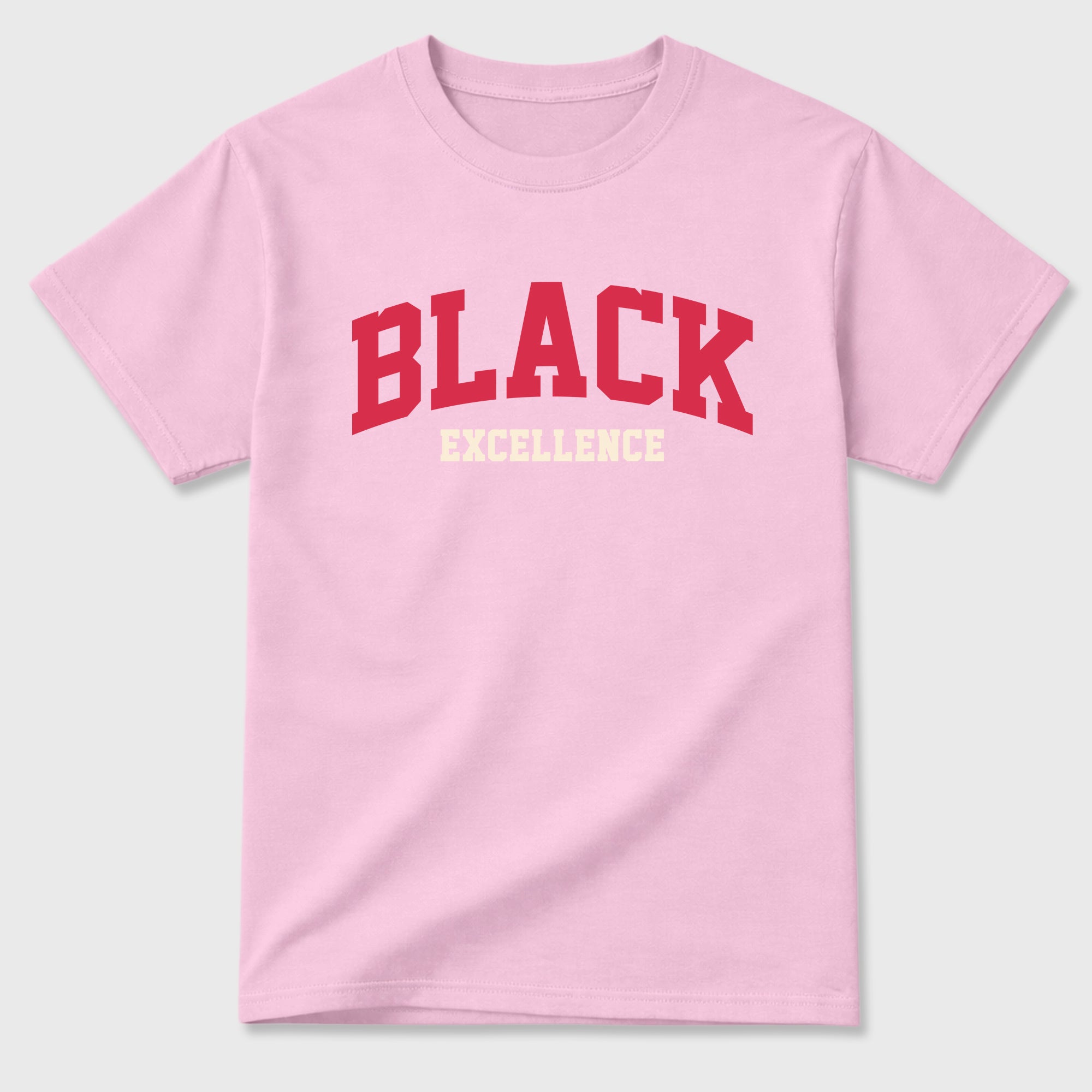 Perfect Sneakerhead Fashion Outfits – Sneaker Tees To Match Air Jordan 1 Low OG x Travis Scott Tropical Pink Shoes – Varsity Black Excellence Graphic Tee Pink 2