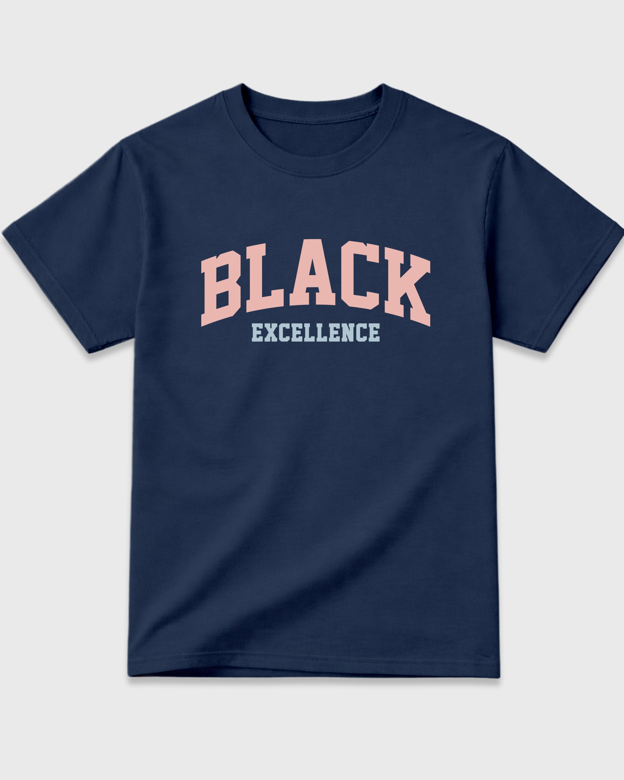 Varsity Black Excellence Graphic T-Shirt featuring original streetwear artwork designed to match the Air Jordan 11 Made For Locals. Navy 2 Graphic T-Shirt.