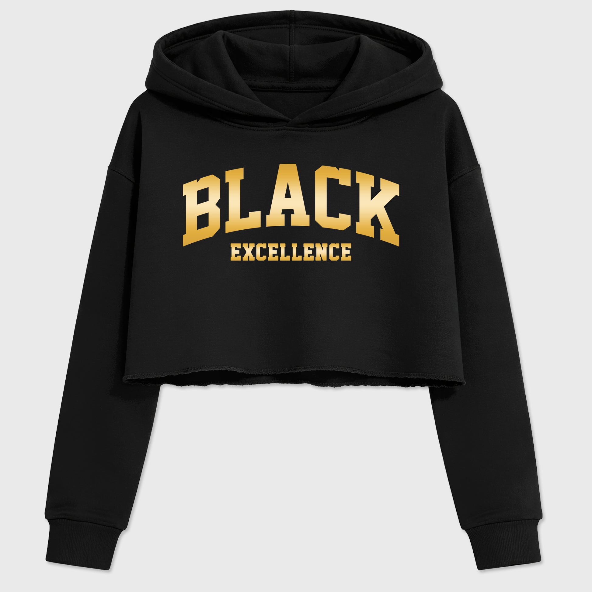 Sneaker match tees – Sneaker Tees To Match Air Jordan 11 Mother's Day Shoes – Varsity Black Excellence Crop T-Shirt Black 2