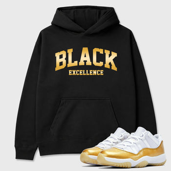 Sneaker match tees – Sneaker Tees To Match Air Jordan 11 Mother's Day Shoes – Varsity Black Excellence Tee Black 1