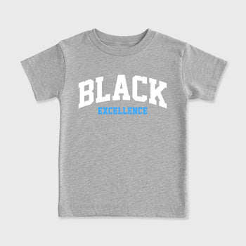 Sneaker match tees – Sneaker Tees To Match Air Jordan 11 University Blue Shoes – Varsity Black Excellence Kids T-Shirt Heather Grey 2