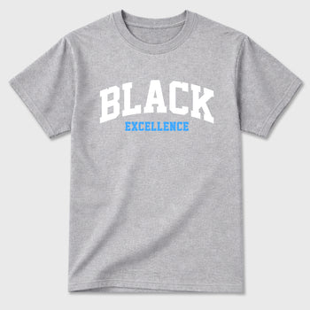 Sneaker match tees – Sneaker Tees To Match Air Jordan 11 University Blue Shoes – Varsity Black Excellence Tee Heather Grey 2