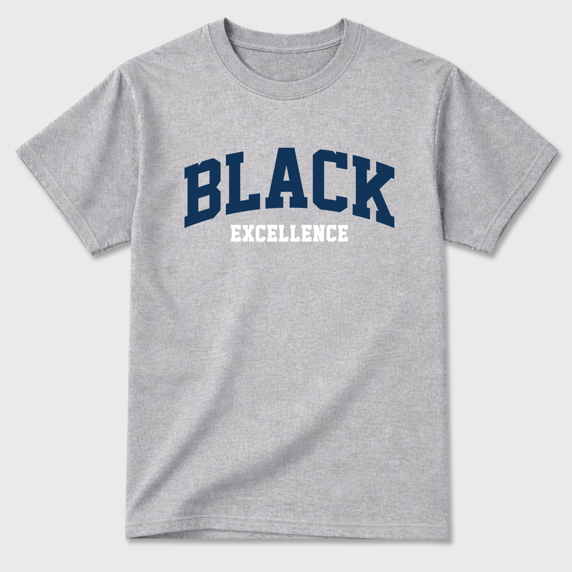 Varsity Black Excellence Graphic T-Shirt featuring original streetwear artwork designed to match the Air Jordan 13 Flint. Heather Grey 2 Graphic T-Shirt.