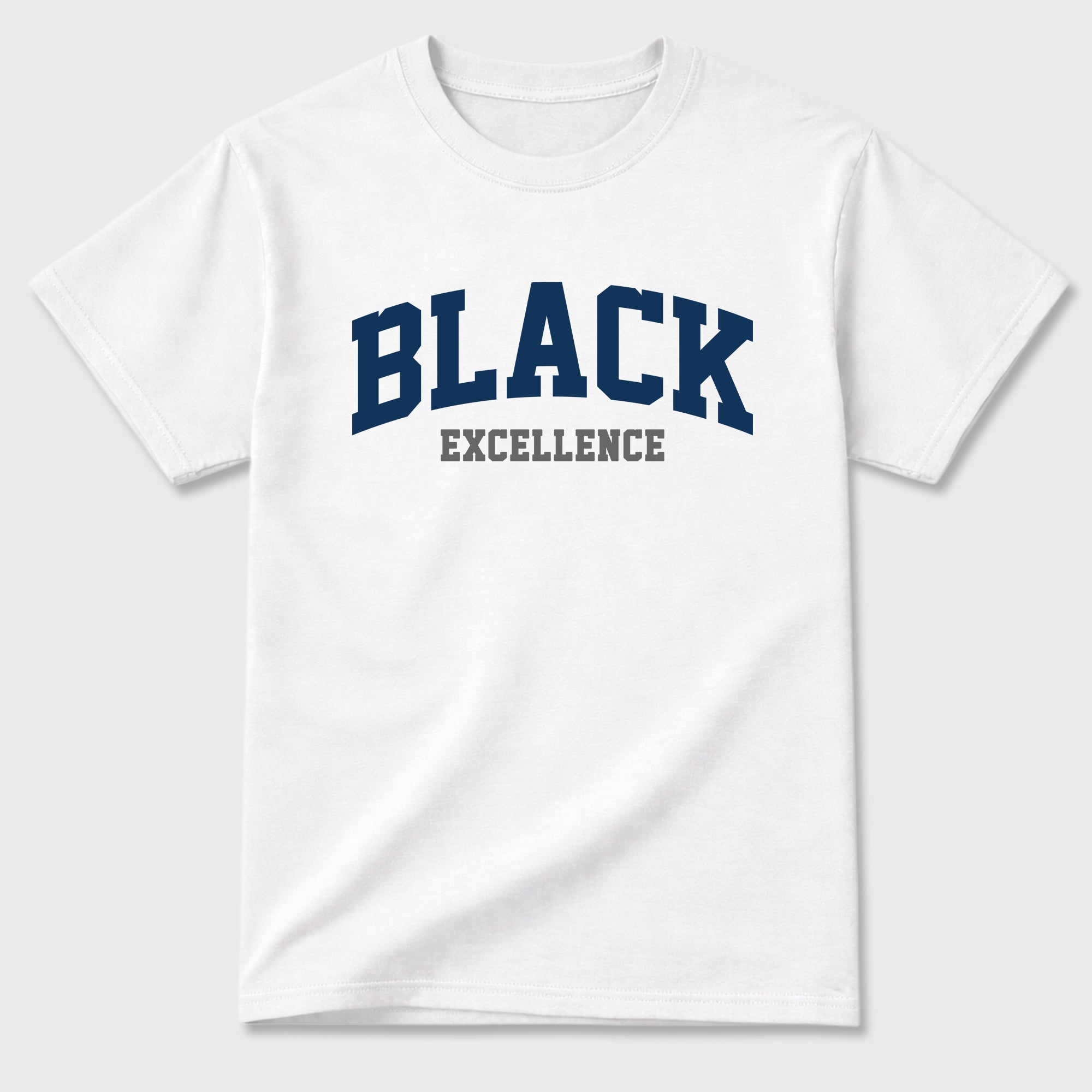 Varsity Black Excellence Graphic T-Shirt featuring original streetwear artwork designed to match the Air Jordan 13 Flint. White 2 Graphic T-Shirt.