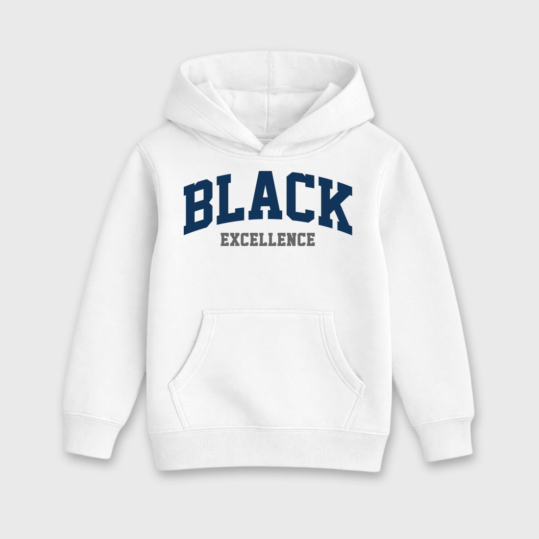 Varsity Black Excellence Baby & Kids Graphic Hoodie featuring original artwork designed to match the Air Jordan 13 Flint. White 2 Kids Graphic Sweater.